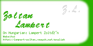 zoltan lampert business card